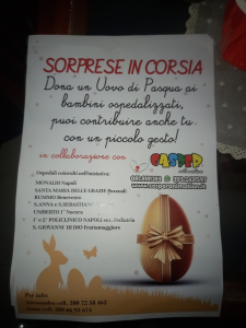 uovo di pasqua ospedale la schiana pozzuoli bambini ospedalizzati casper