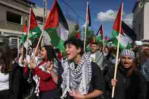 manifestazione palestinesi pozzuoli